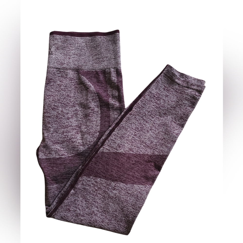Victorias Secret PINK Seamless Leggings Yoga Pants 2 ToneWomens Size M - Picture 2 of 5